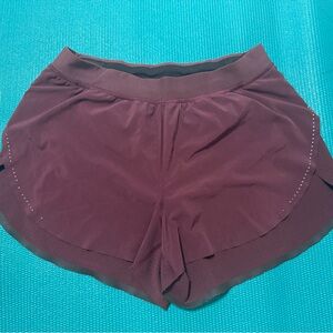 Fast & Free High Rise Classic Fit - 3”lululemon Purple Athletic Shorts